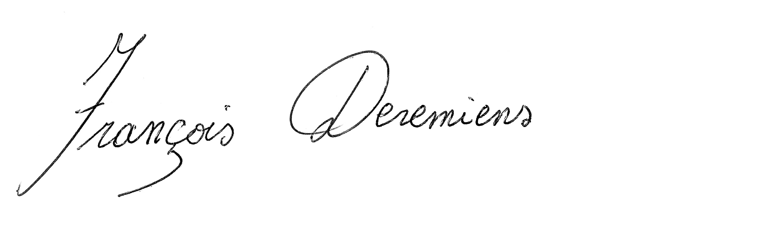 François Deremiens signature